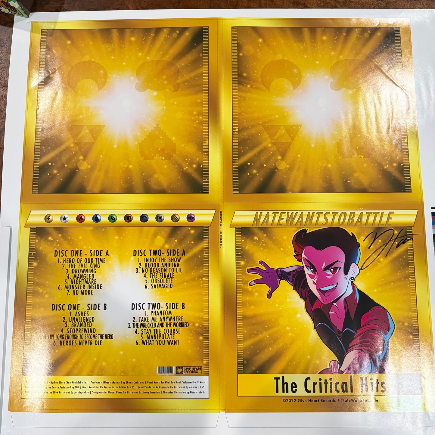 NateWantsToBattle Art Proof - “The Critical Hits”